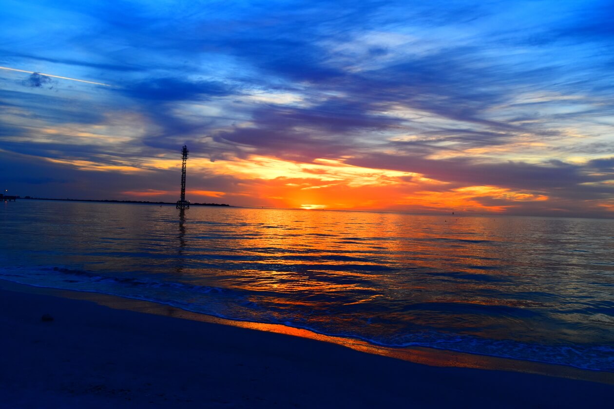 sunset at fort de soto park | FlyCheapAlways