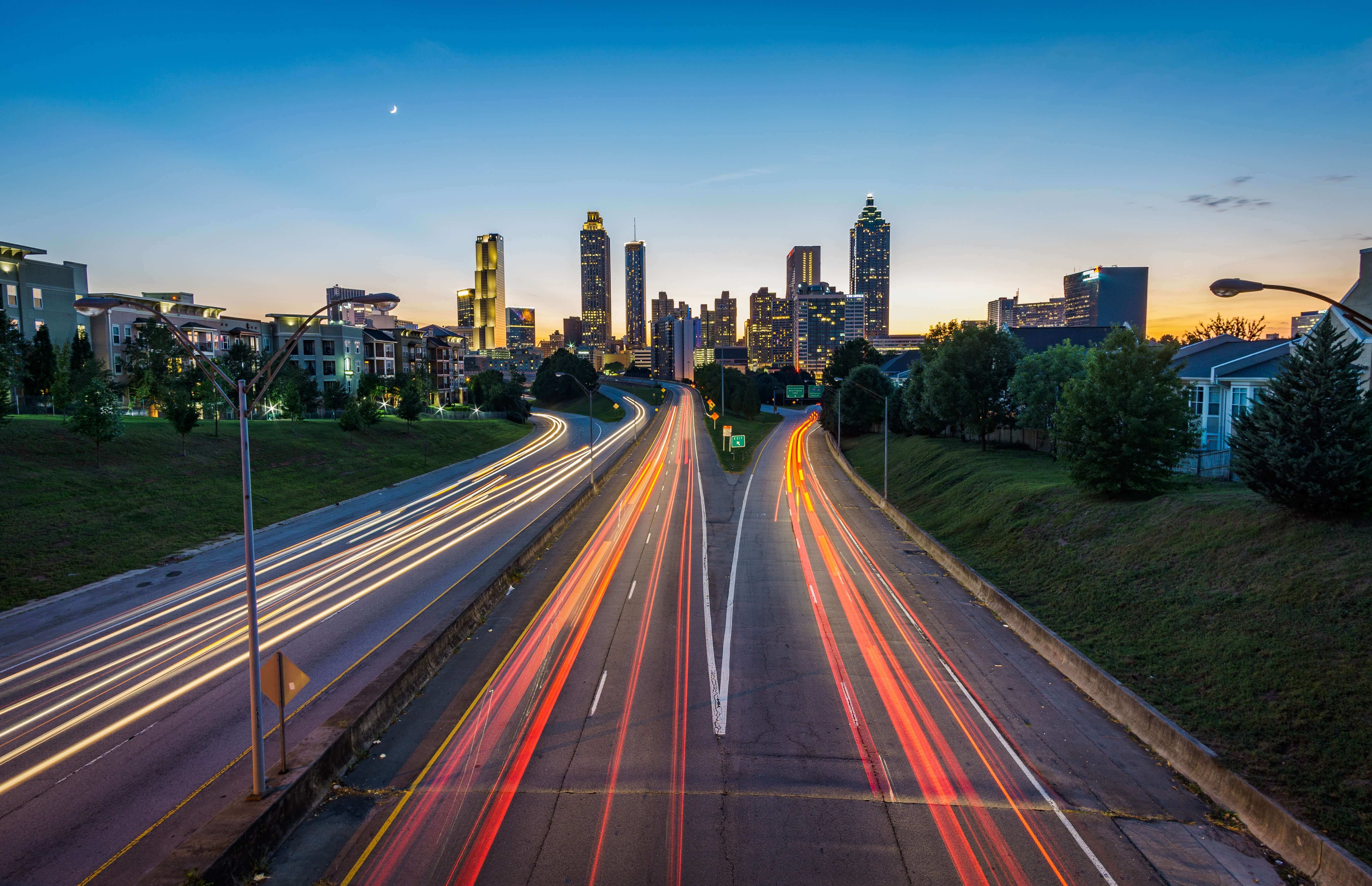Atlanta Kackson bridge night view | FlyCheapAlways