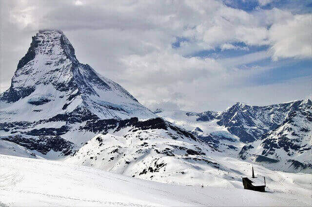 Skiing in Zermatt, Switzerland